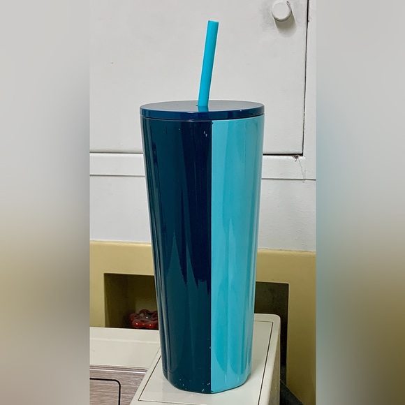 Starbucks Spring 2023 Stainless Steel Glacier Tone Blue Teal 24oz Cold Cup - Picture 13 of 16